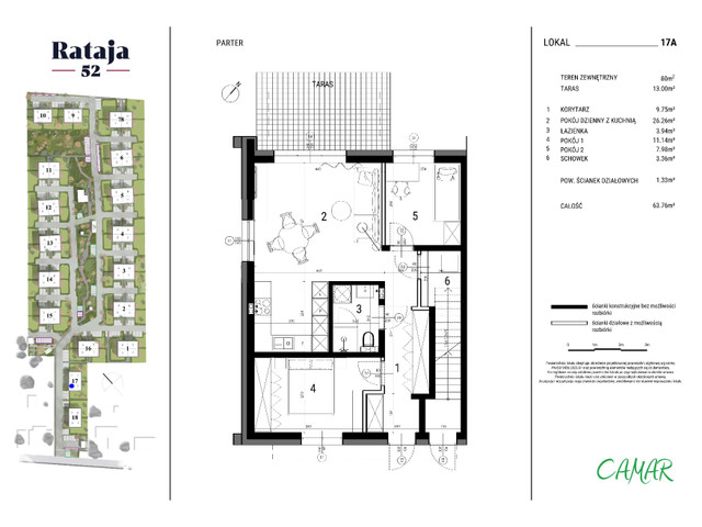Mieszkanie w inwestycji Rataja 52 Osiedle Premium - mieszkania, symbol 17A » nportal.pl