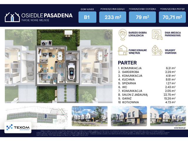 Dom w inwestycji Osiedle Pasadena, symbol B1 » nportal.pl