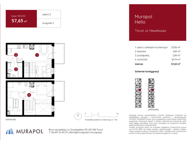 Mieszkanie w inwestycji Murapol Helio, symbol 3.B.2.02 » nportal.pl