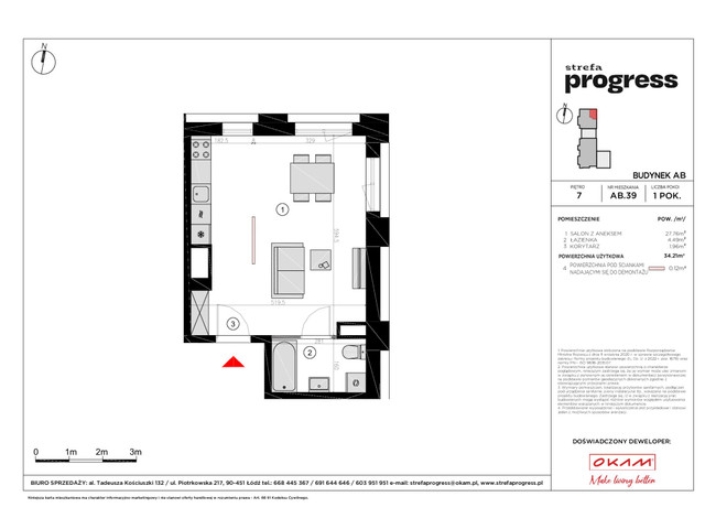 Mieszkanie w inwestycji STREFA PROGRESS, symbol AB.39 » nportal.pl