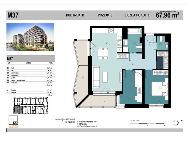 Mieszkanie w inwestycji PANORAMA KWIATKOWSKIEGO, symbol B_37 » nportal.pl