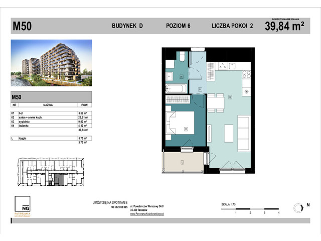 Mieszkanie w inwestycji PANORAMA KWIATKOWSKIEGO, symbol D_50 » nportal.pl