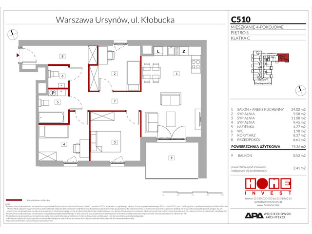 Mieszkanie w inwestycji Enklawa Ursynów, symbol C510 » nportal.pl