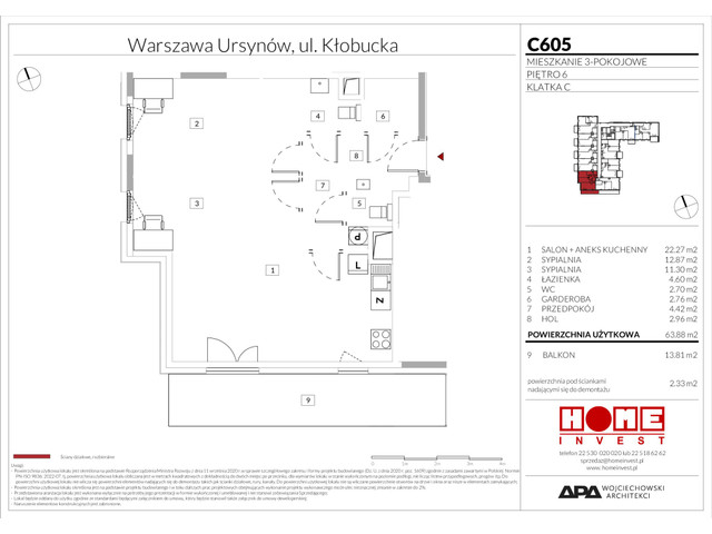 Mieszkanie w inwestycji Enklawa Ursynów, symbol C605 » nportal.pl