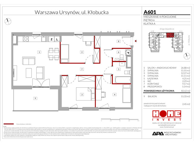 Mieszkanie w inwestycji Enklawa Ursynów, symbol A601 » nportal.pl