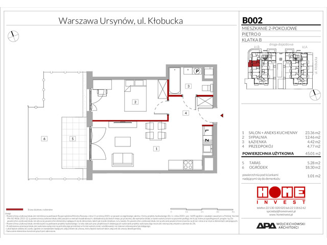 Mieszkanie w inwestycji Enklawa Ursynów, symbol B002 » nportal.pl