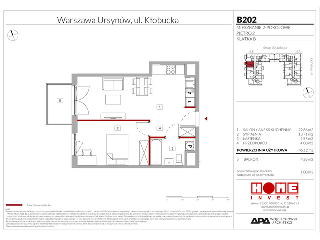 Mieszkanie w inwestycji Enklawa Ursynów, symbol B202 » nportal.pl