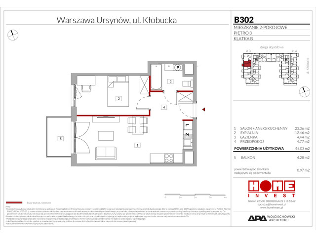 Mieszkanie w inwestycji Enklawa Ursynów, symbol B302 » nportal.pl