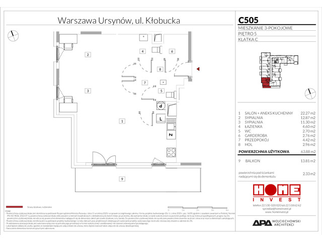 Mieszkanie w inwestycji Enklawa Ursynów, symbol C505 » nportal.pl