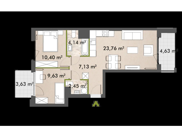 Mieszkanie w inwestycji XYZ Place, symbol 30/XY-F1.B.07.04 » nportal.pl