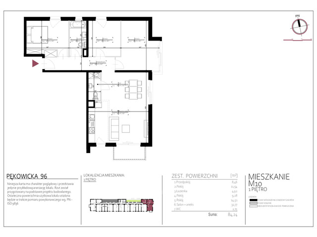 Mieszkanie w inwestycji Pękowicka 96, symbol 10 » nportal.pl
