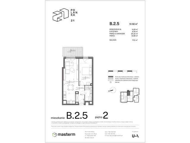 Mieszkanie w inwestycji Polanka 21, symbol B.2.5 » nportal.pl