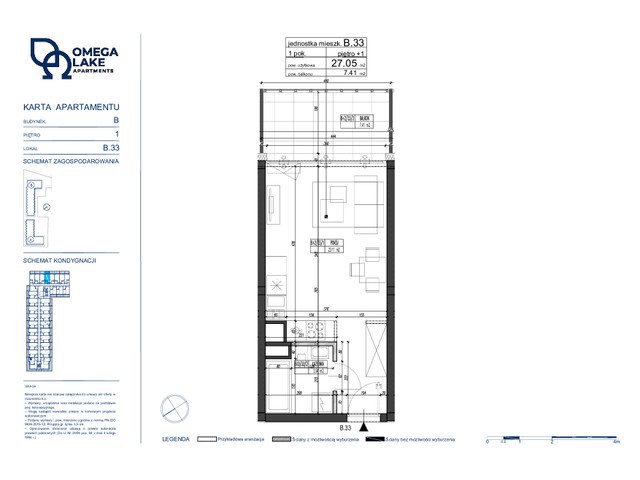 Komercyjne w inwestycji Omega Lake Apartments - lokale inwest..., budynek Do podanej ceny należy doliczyć 23% VAT., symbol B.1.33 » nportal.pl