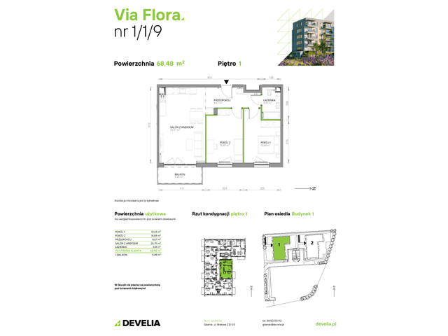 Mieszkanie w inwestycji Via Flora, symbol 1/09 » nportal.pl