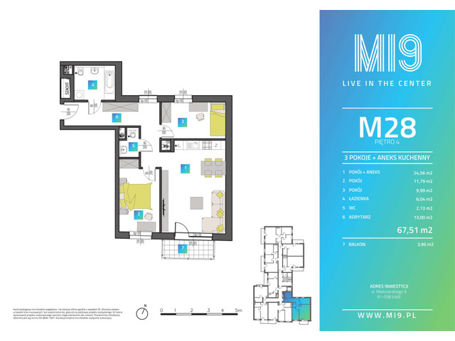 Mieszkanie w inwestycji MI9, symbol M28 » nportal.pl