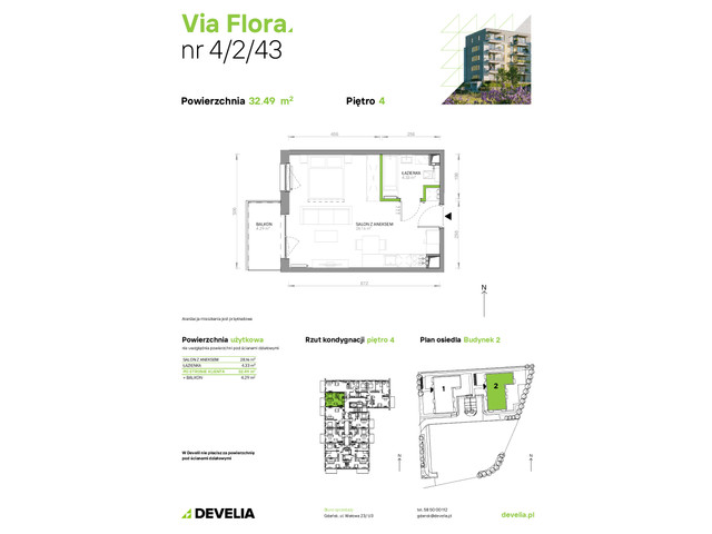 Mieszkanie w inwestycji Via Flora, symbol 2/43 » nportal.pl