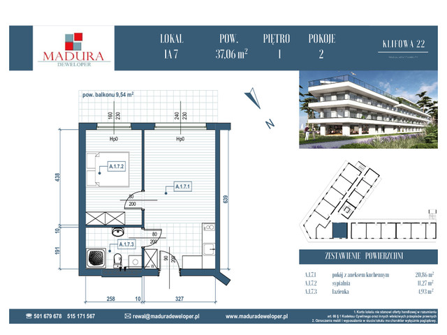 Mieszkanie w inwestycji Apartamenty w REWALU ul. Klifowa, symbol A.1.7 » nportal.pl