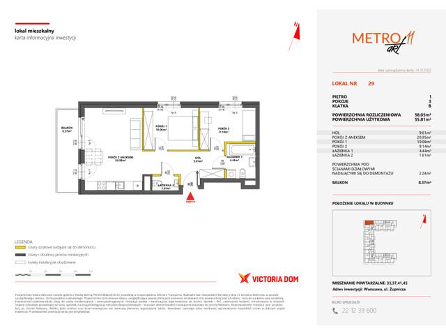 Mieszkanie w inwestycji METRO ART, symbol 11M.29 » nportal.pl