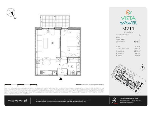 Mieszkanie w inwestycji Vista Wawer, symbol M211 » nportal.pl