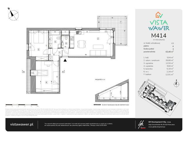 Mieszkanie w inwestycji Vista Wawer, symbol M414 » nportal.pl