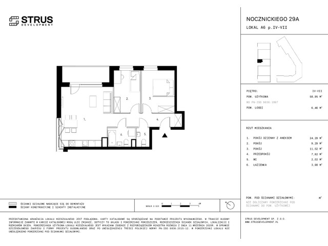 Mieszkanie w inwestycji Nocznickiego 29, symbol A6_p4 » nportal.pl