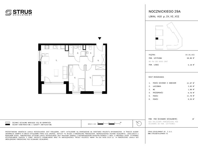 Mieszkanie w inwestycji Nocznickiego 29, symbol A10_p4 » nportal.pl