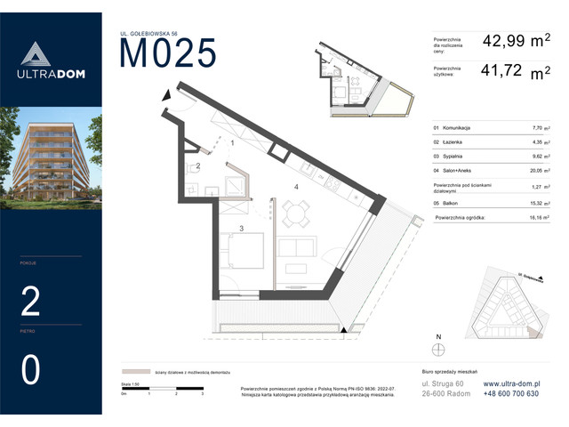 Mieszkanie w inwestycji Ultradom, symbol M025 » nportal.pl