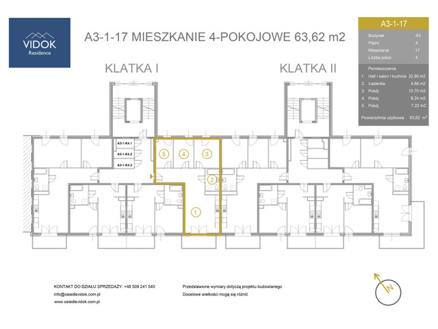 Mieszkanie w inwestycji VIDOK Residence ETAP II, symbol A3-1-17 » nportal.pl