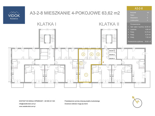 Mieszkanie w inwestycji VIDOK Residence ETAP II, symbol A3-2-8 » nportal.pl