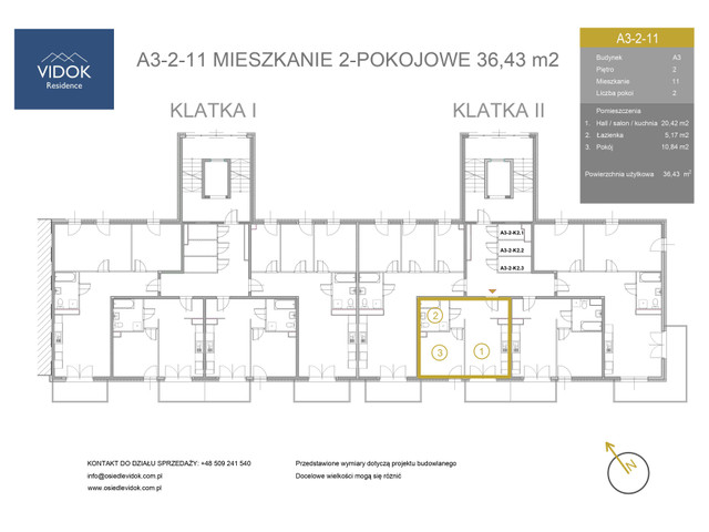 Mieszkanie w inwestycji VIDOK Residence ETAP II, symbol A3-2-11 » nportal.pl