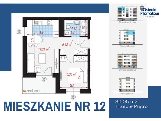 Mieszkanie w inwestycji Osiedle Filomatów Mikołów, symbol B4-12 » nportal.pl