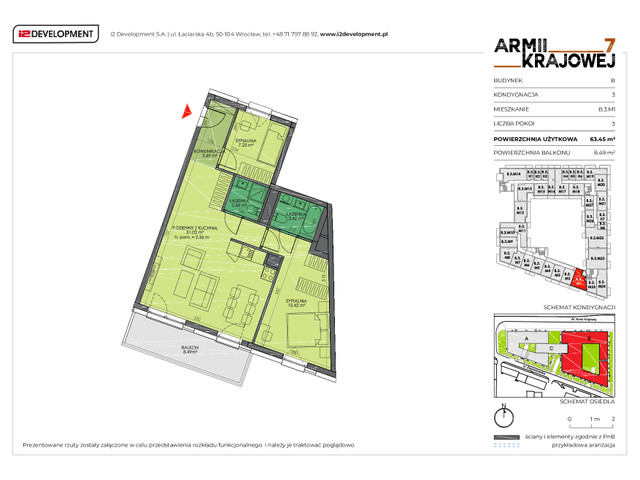 Mieszkanie w inwestycji Armii Krajowej 7, symbol B.3.M1 » nportal.pl