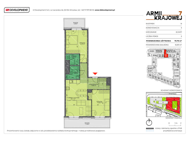 Mieszkanie w inwestycji Armii Krajowej 7, symbol B.3.M17 » nportal.pl