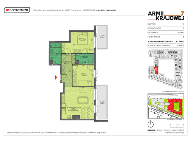 Mieszkanie w inwestycji Armii Krajowej 7, symbol B.5.M11 » nportal.pl