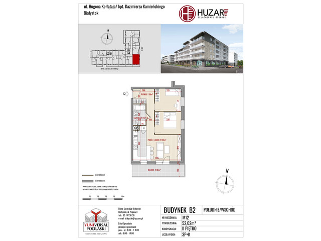 Mieszkanie w inwestycji Huzar, symbol B2_12 » nportal.pl