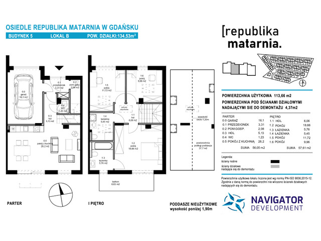 Mieszkanie w inwestycji REPUBLIKA MATARNIA, symbol M.5B » nportal.pl