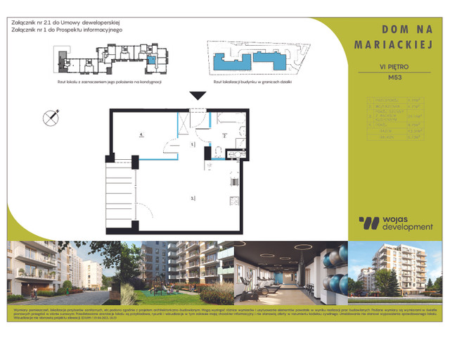 Mieszkanie w inwestycji DOM NA MARIACKIEJ, symbol M53 » nportal.pl