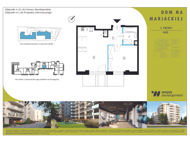 Mieszkanie w inwestycji DOM NA MARIACKIEJ, symbol M81 » nportal.pl