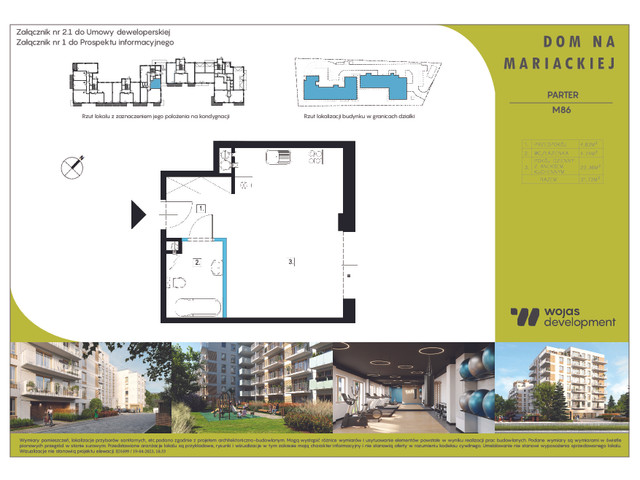 Mieszkanie w inwestycji DOM NA MARIACKIEJ, symbol M86 » nportal.pl