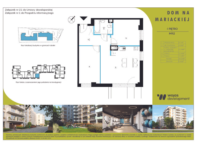 Mieszkanie w inwestycji DOM NA MARIACKIEJ, symbol M92 » nportal.pl