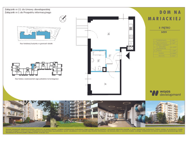 Mieszkanie w inwestycji DOM NA MARIACKIEJ, symbol M99 » nportal.pl