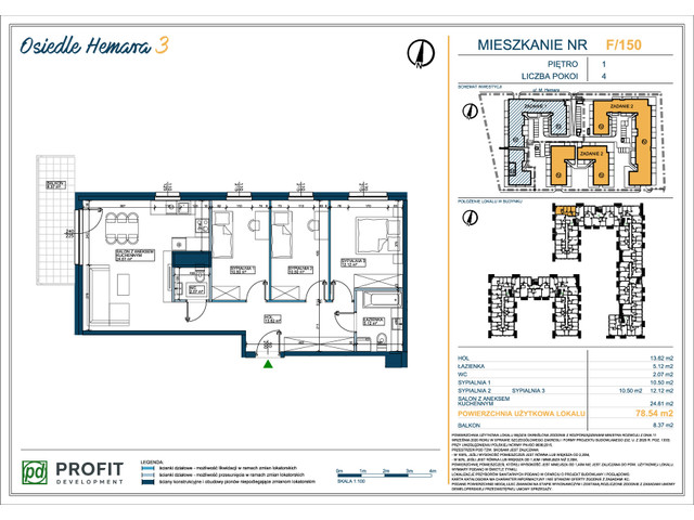 Mieszkanie w inwestycji Osiedle Hemara, symbol 150 » nportal.pl