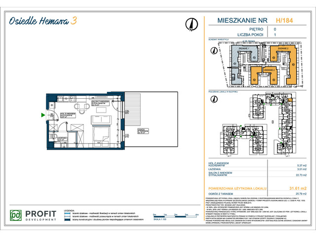 Mieszkanie w inwestycji Osiedle Hemara, symbol 184 » nportal.pl