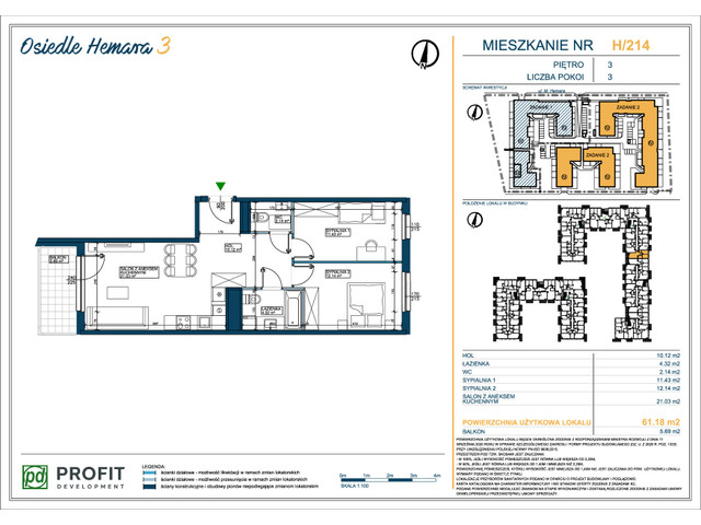 Mieszkanie w inwestycji Osiedle Hemara, symbol 214 » nportal.pl