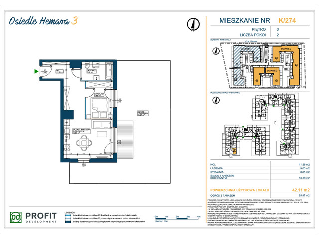 Mieszkanie w inwestycji Osiedle Hemara, symbol 274 » nportal.pl