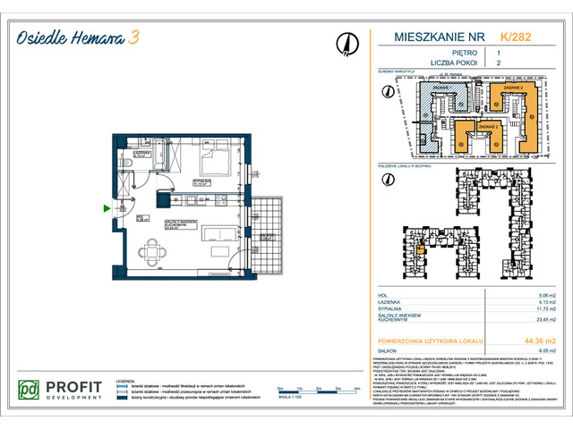 Mieszkanie w inwestycji Osiedle Hemara, symbol 282 » nportal.pl