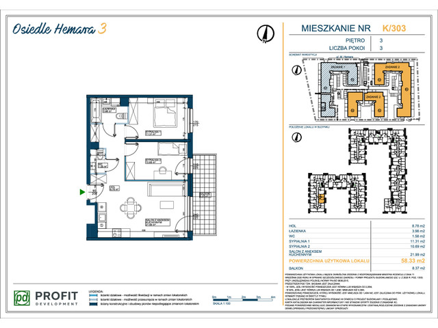 Mieszkanie w inwestycji Osiedle Hemara, symbol 303 » nportal.pl