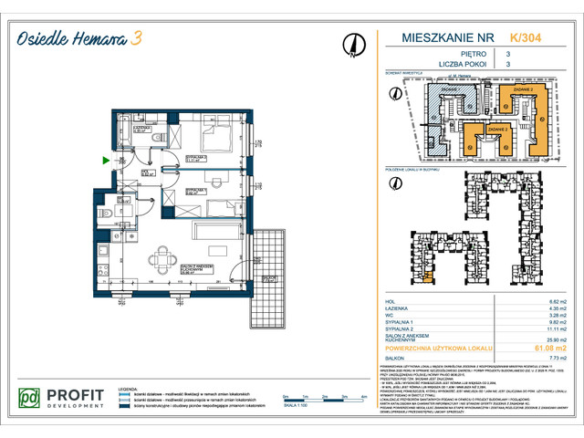 Mieszkanie w inwestycji Osiedle Hemara, symbol 304 » nportal.pl