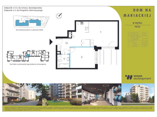 Mieszkanie w inwestycji DOM NA MARIACKIEJ, symbol M101 » nportal.pl