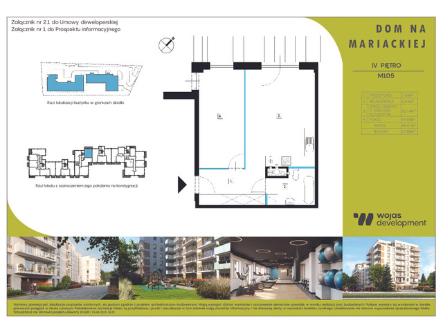 Mieszkanie w inwestycji DOM NA MARIACKIEJ, symbol M105 » nportal.pl